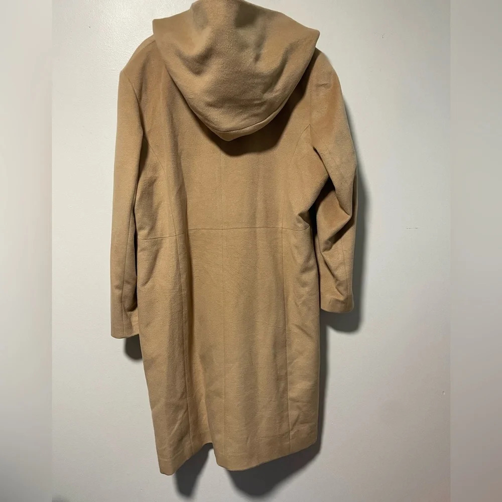 Jessica Women’s Camel Oversized Hooded Coat - Picture 10 of 10
